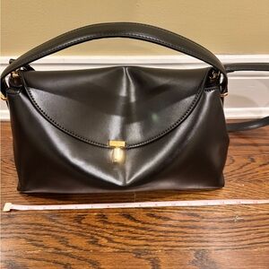 Toteme black T lock Shoulder Bag M